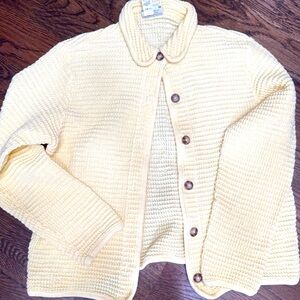 Coldwater Creek Cream Textured Jacket